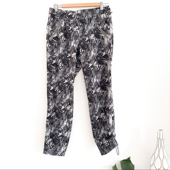 Athleta Women's Tropical print Casual Pants Size 10 - Picture 1 of 16
